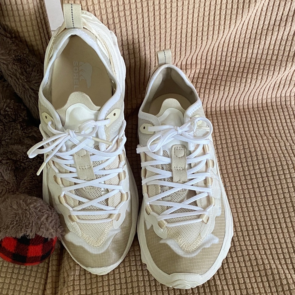 Sorel Cream and White Athletic Shoes